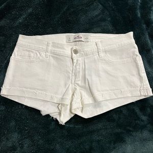 Hollister white denim shorts. Size 0 fits like a 2.